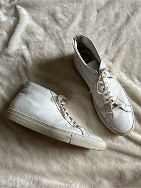 Common Projects Achilles white high top sneakers men's 44 US 11